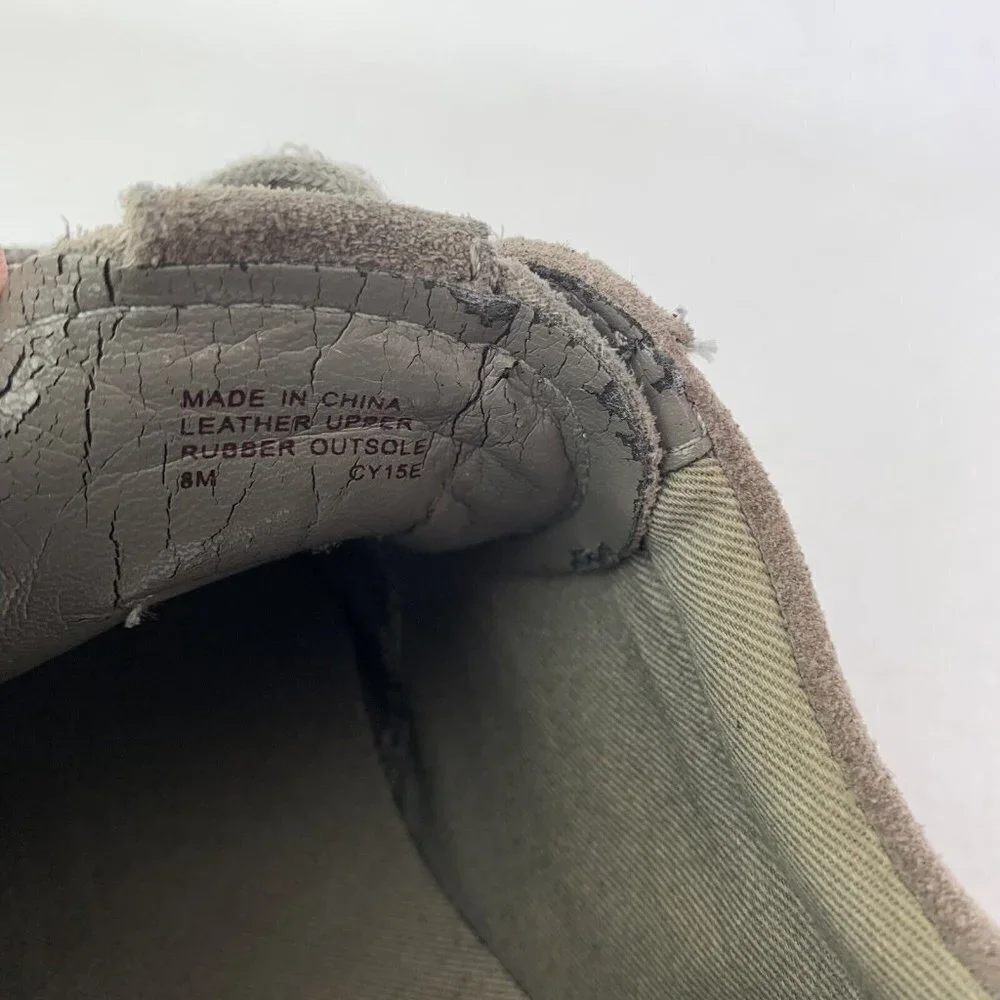 Michael Kors Women's Size 8M Gray Suede Trainer Fashion Sneakers Read